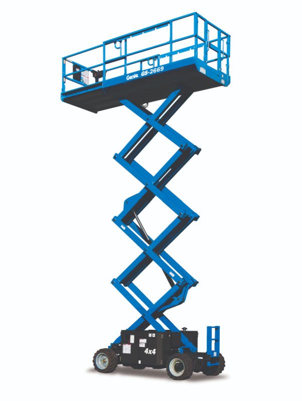 Genie GS2668RT | 7.92m Diesel Scissor Lift Hire | Horizon Platforms